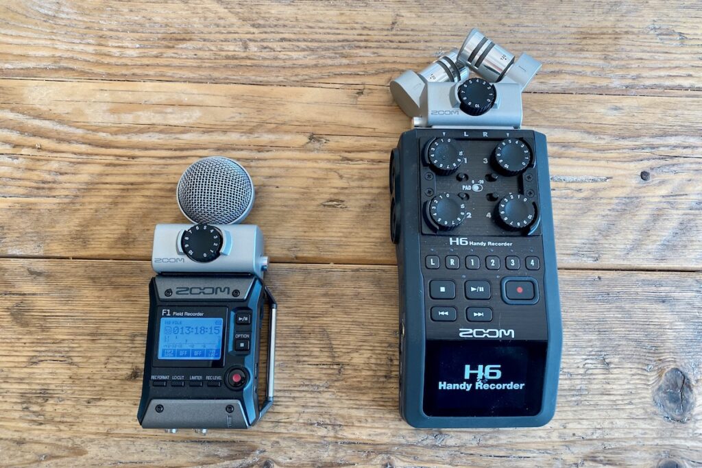 Zoom F1 Compared to Zoom Handy H6
